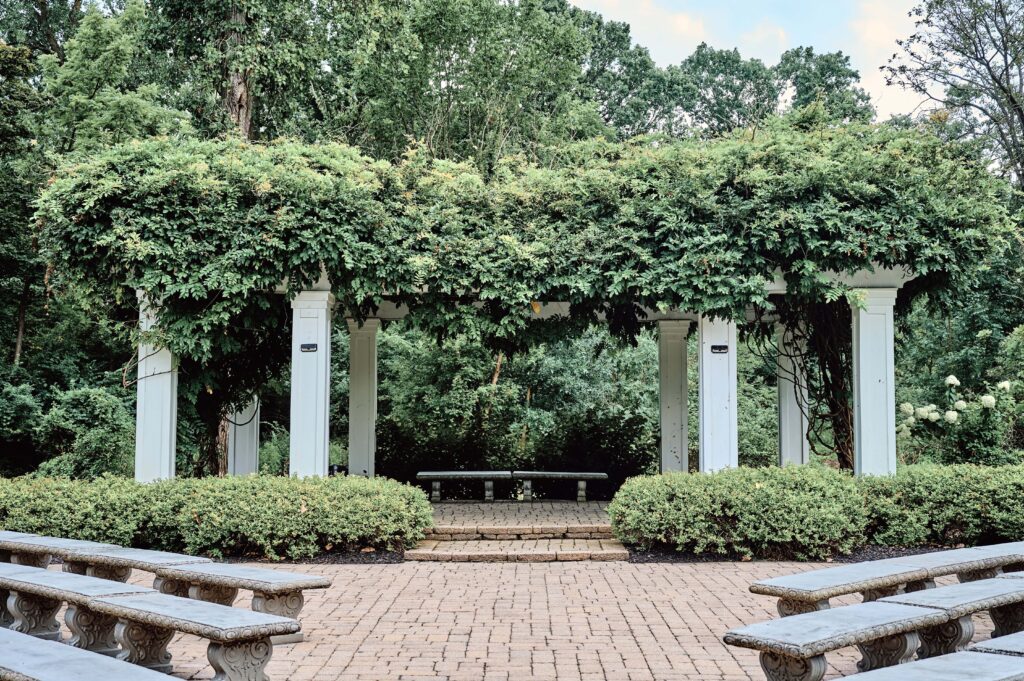 Ceremony location for the Carriage House  at Wellers in Saline, Michigan. Photo taken by 
