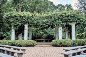 Ceremony location for the Carriage House at Wellers in Saline, Michigan. Photo taken by