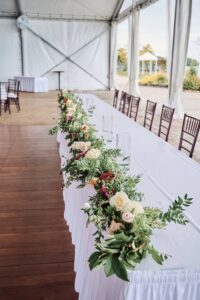 Silver Shores wedding venue set up for a wedding