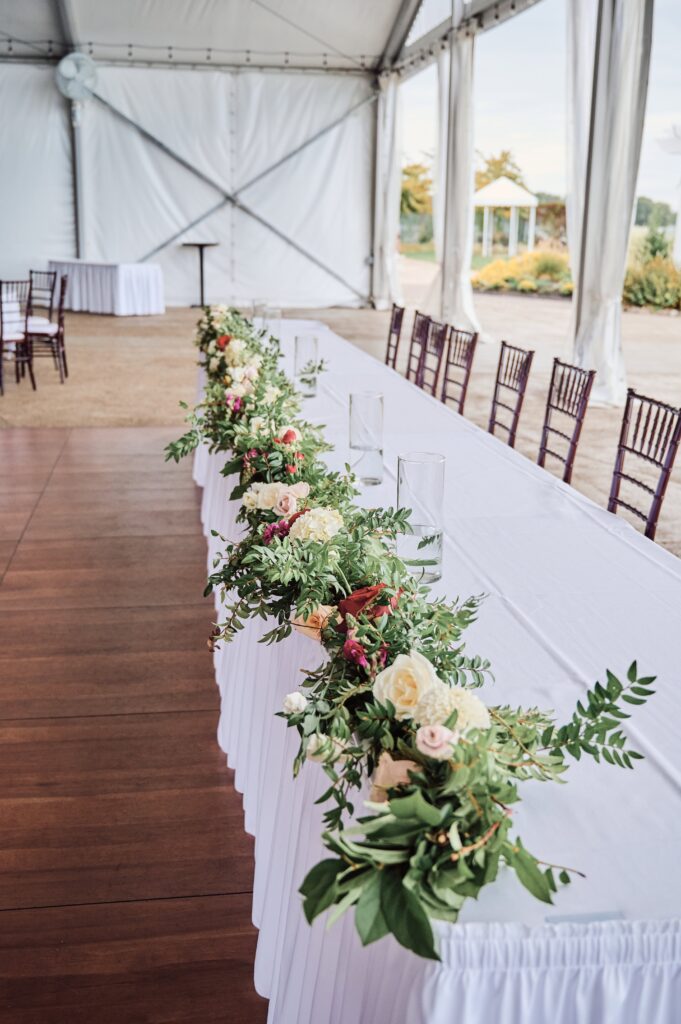 Silver Shores wedding venue set up for a wedding