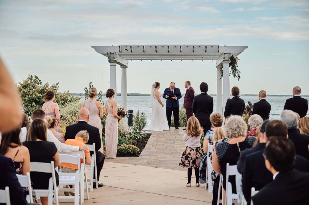 Ceremony taking place at Silver Shores in Wyandotte, Michigan
