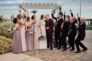 Wedding party at Silver Shores in Wyandotte, Michigan